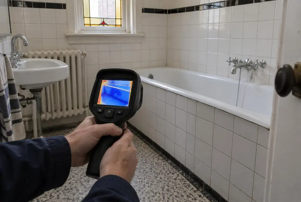 Lekdetectie Papendrecht – onderzoek in een badkamer van een oudere woning